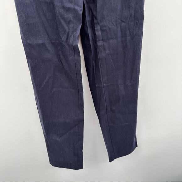 A Pea in the Pod Maternity Navy Blue Pull On Stretchy Bootleg Pants Size L - Picture 3 of 6